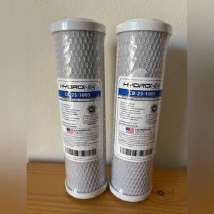 Hydronix CB-25-1005 Carbon Block Water Filter - Set of 2